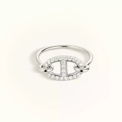 [⭐Glow]RONDE SMALL SILVER DIAMOND RING