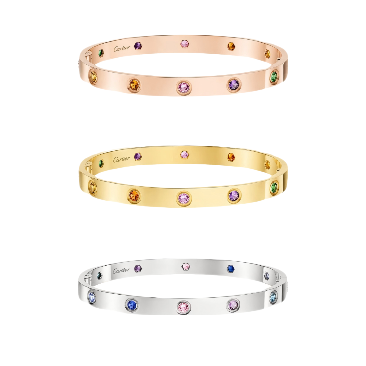 [⭐Glow] 2026 RAINBOW LOVE BRACELET 6.1MM  10 DIAMONDS