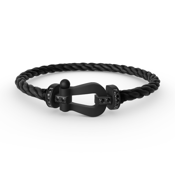 [⭐Glow]FORCE LARGE SERIES HORSESHOE BLACK SAMURAI BRACELET