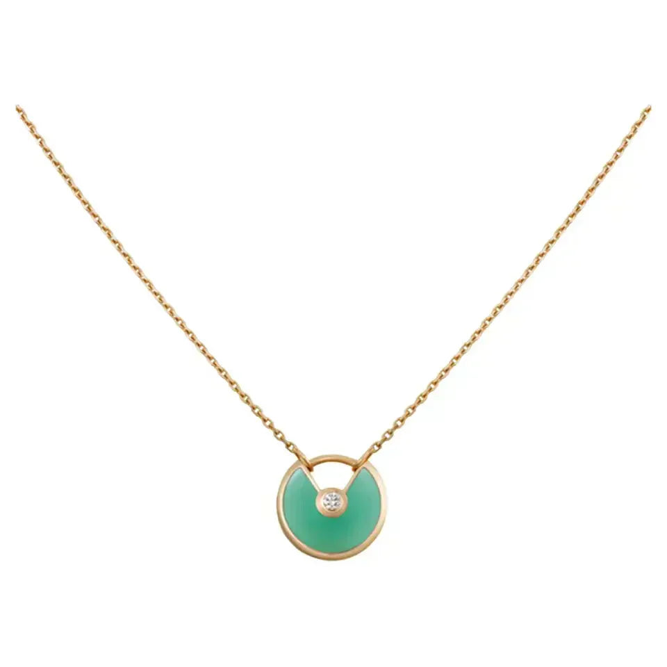 [⭐Glow]AMULETTE GOLD MALACHITE NECKLACE