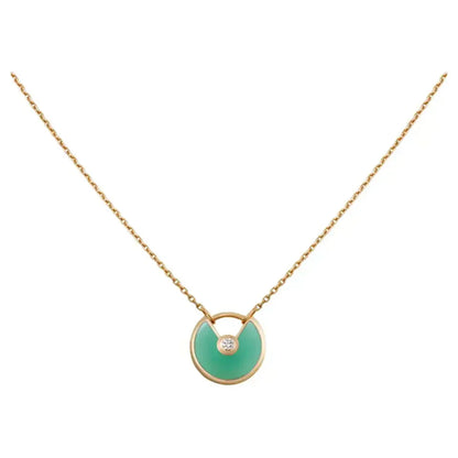 [⭐Glow]AMULETTE GOLD MALACHITE NECKLACE