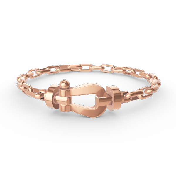 [⭐Glow]FORCE LARGE HORSESHOE CLASP  METAL BRACELET