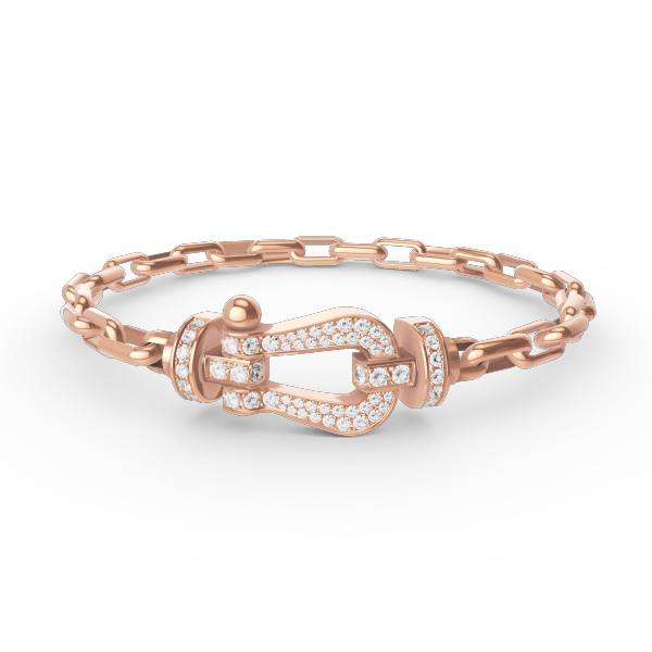 [⭐Glow]FORCE LARGE HORSESHOE CLASP  METAL BRACELET