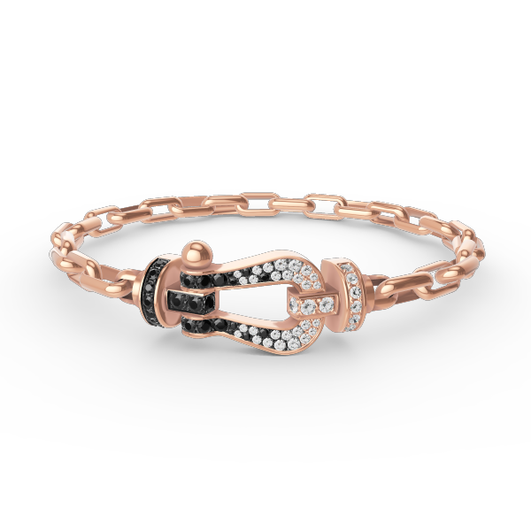 [⭐Glow]FORCE LARGE HORSESHOE CLASP  METAL BRACELET