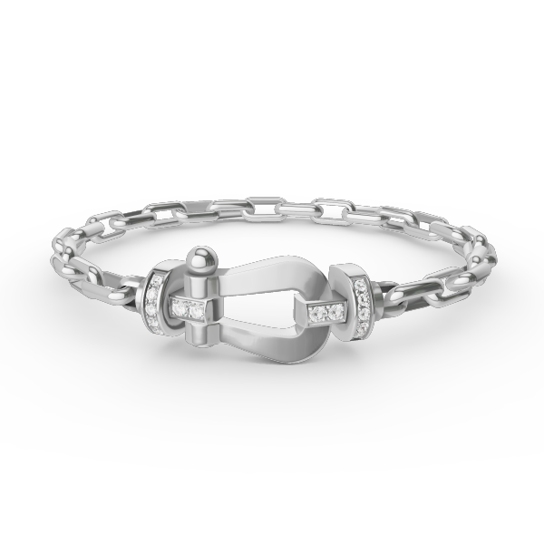 [⭐Glow]FORCE LARGE HORSESHOE CLASP  METAL BRACELET