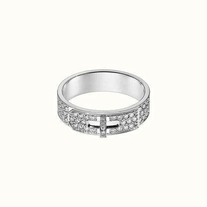 [⭐Glow]KELLY SILVER DIAMOND RING