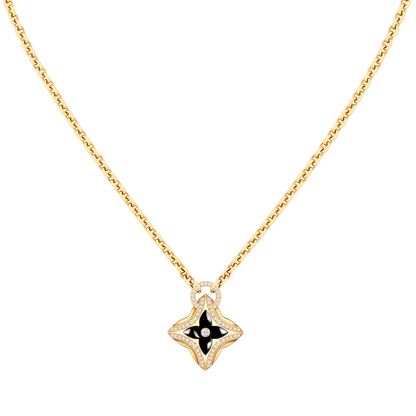 [⭐Glow]STAR PEDANT PINK GOLD DIAMOND NECKLACE