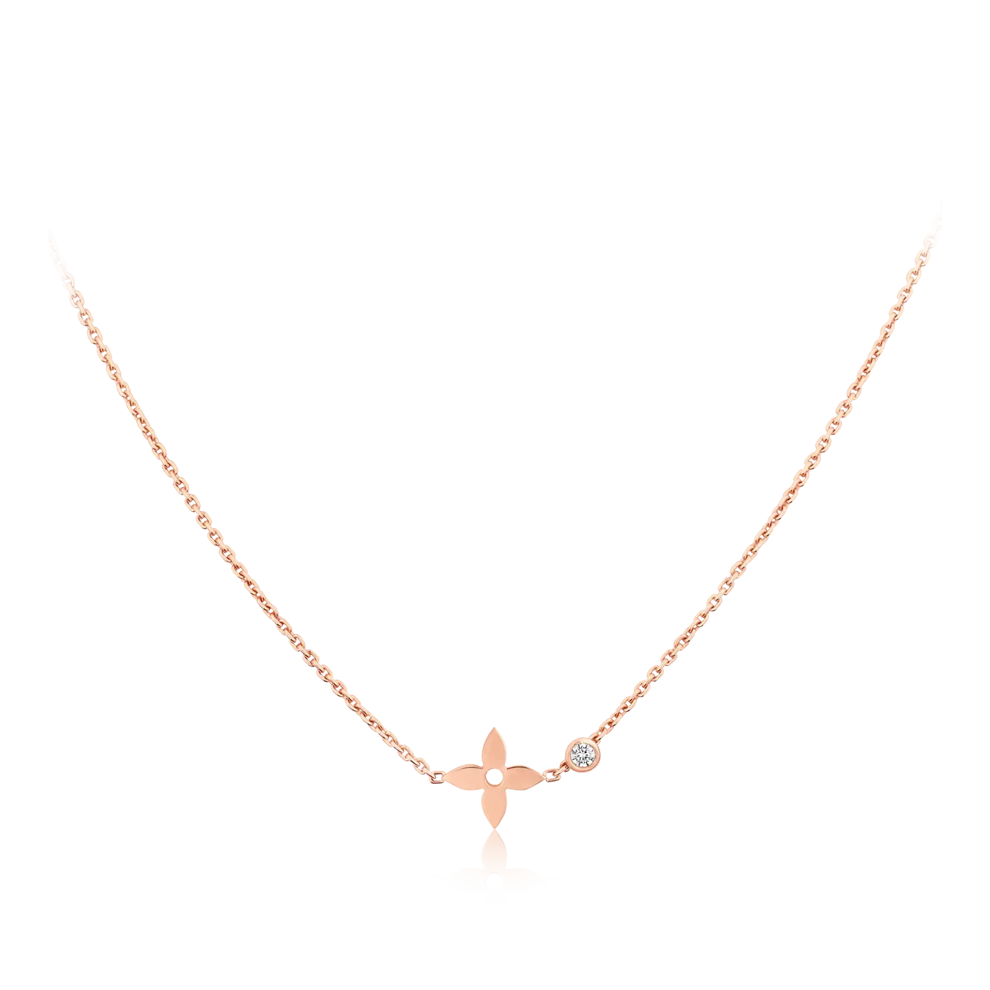 [⭐Glow]BLOSSOM PENDANT PINK GOLD AND DIAMOND