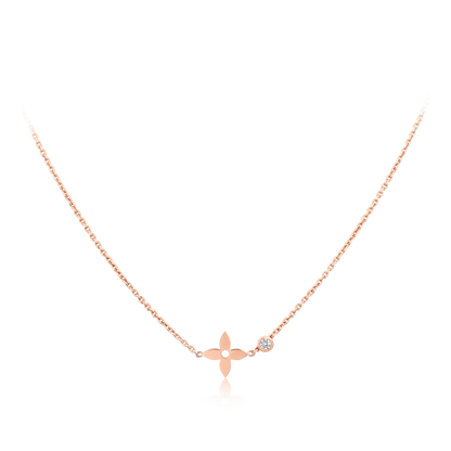 [⭐Glow]BLOSSOM PENDANT PINK GOLD AND DIAMOND