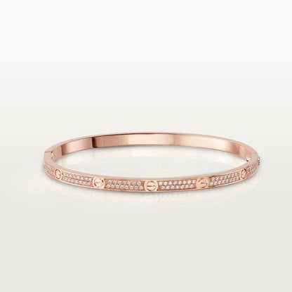 [⭐Glow]LOVE BRACELET 3.65MM DIAMOND-PAVED