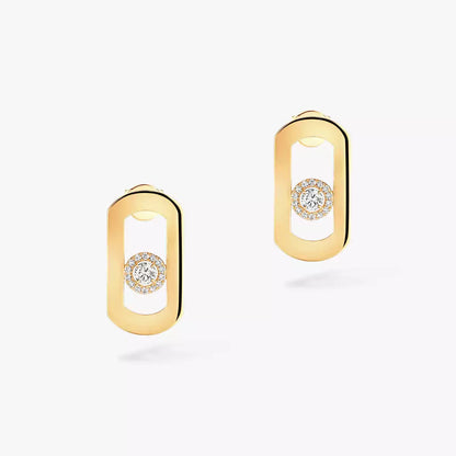 [⭐Glow]So Move Diamond Earrings in Yellow Gold