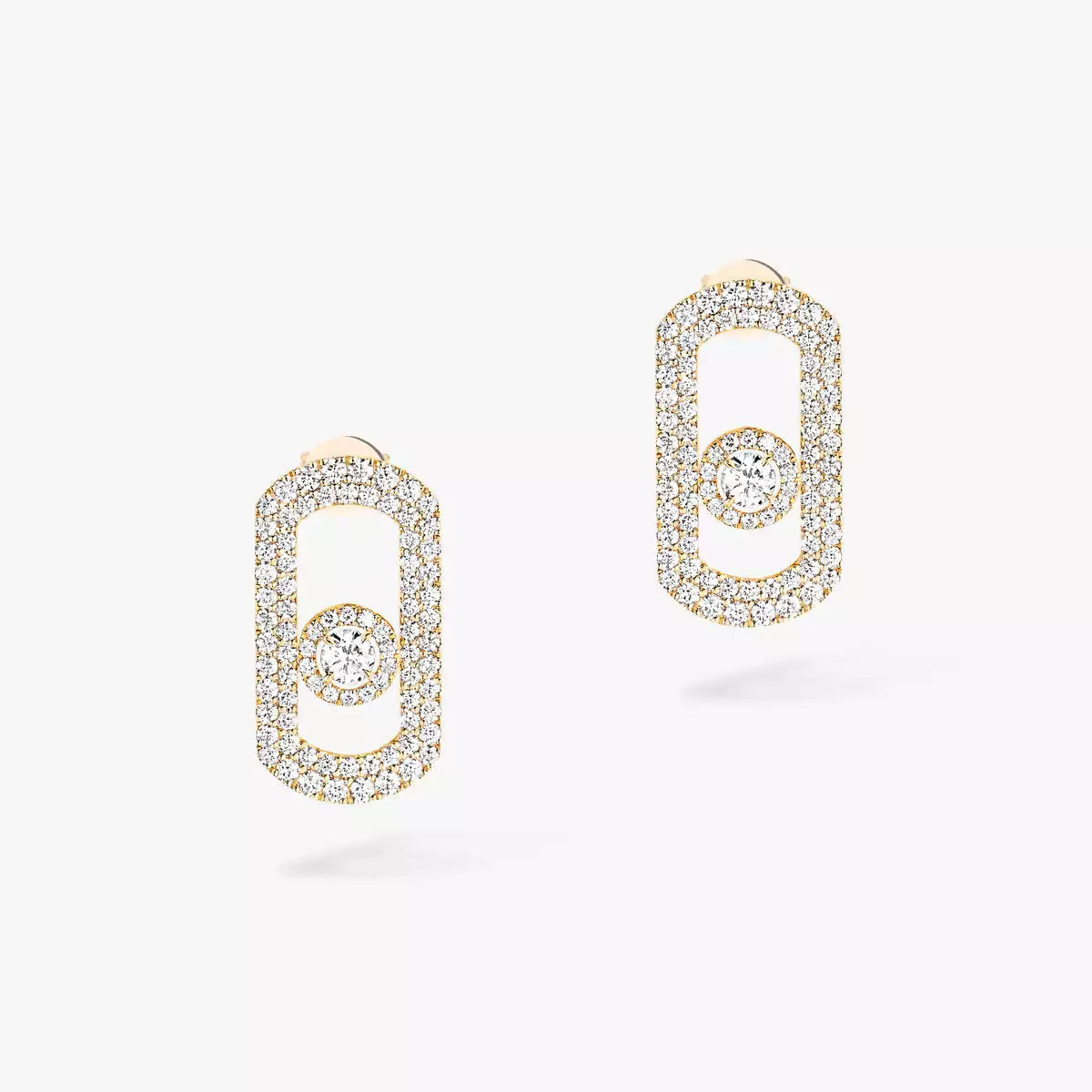 [⭐Glow]So Move Pave_-Set Diamond Earrings in Silver