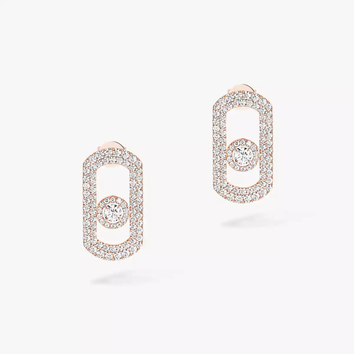 [⭐Glow]So Move Pave_-Set Diamond Earrings in Silver