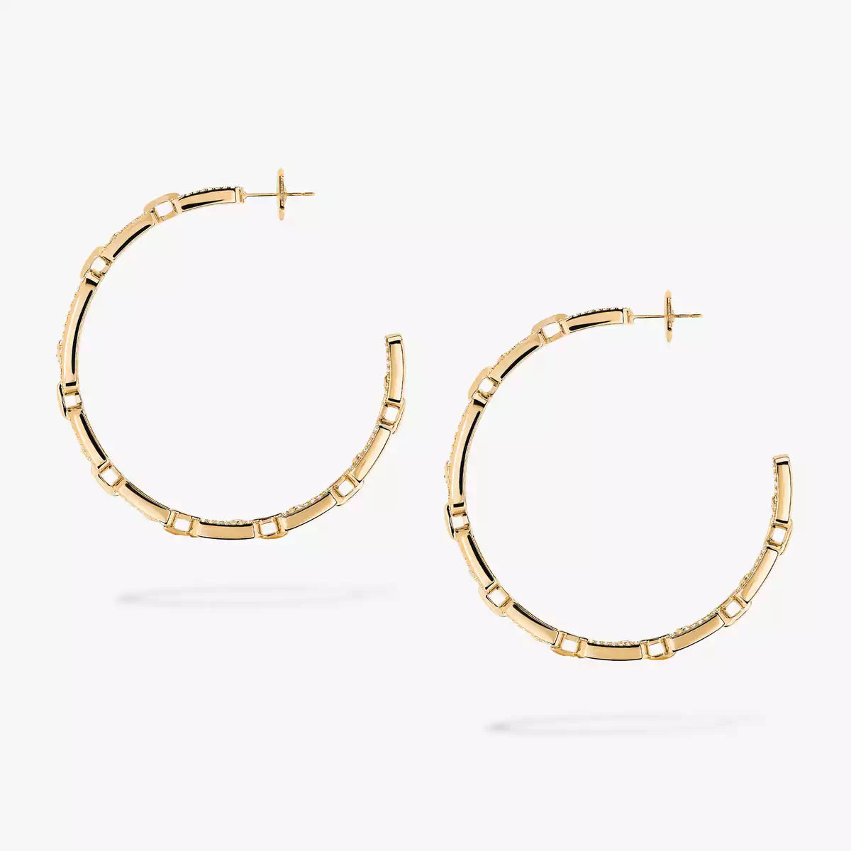 [[⭐Glow]Move Link Diamond Hoop Earrings