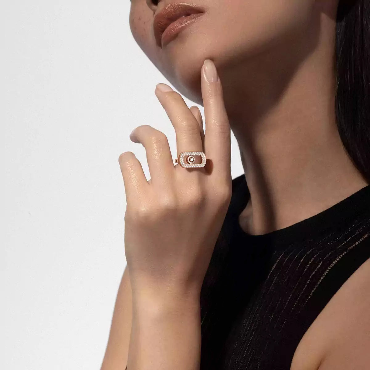 [⭐Glow]So Move Pave_-Set Diamond Ring