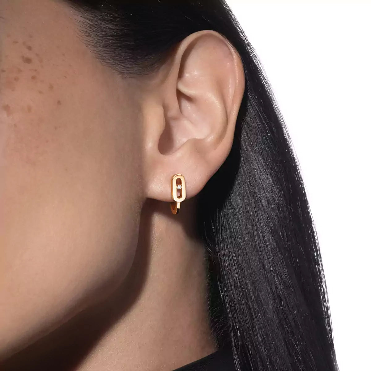 [⭐Glow]Diamond Mini Hoop Earrings Move Classique