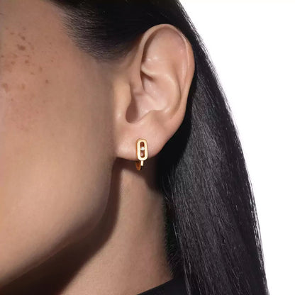 [⭐Glow]Diamond Mini Hoop Earrings Move Classique