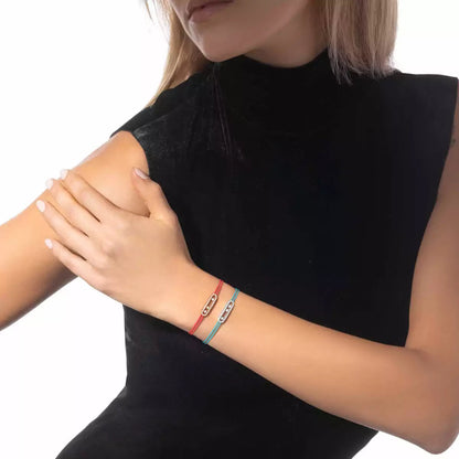 [⭐Glow]Messika Care(s) pink cord pavé bracelet