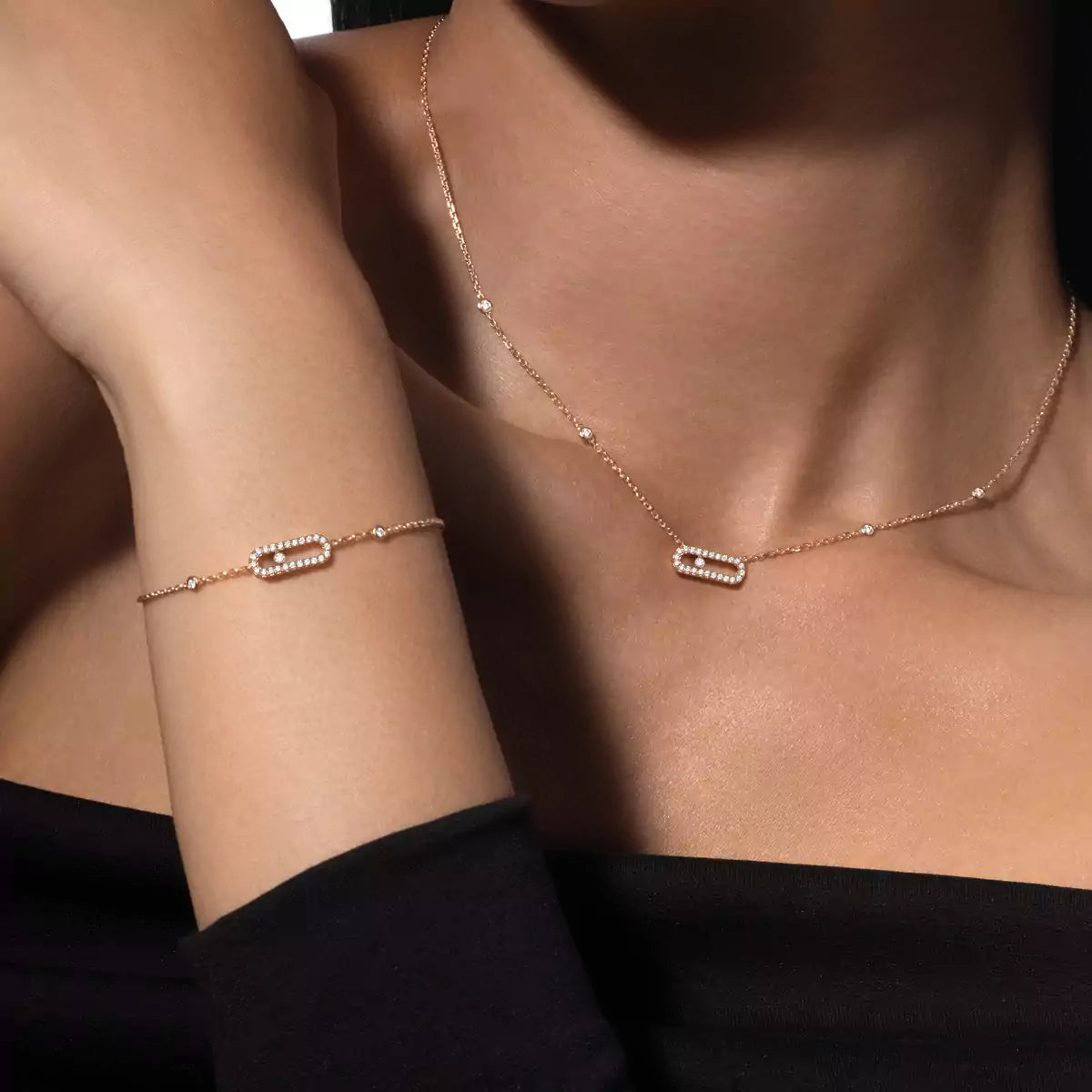 [⭐Glow]Diamond Necklace Move Uno