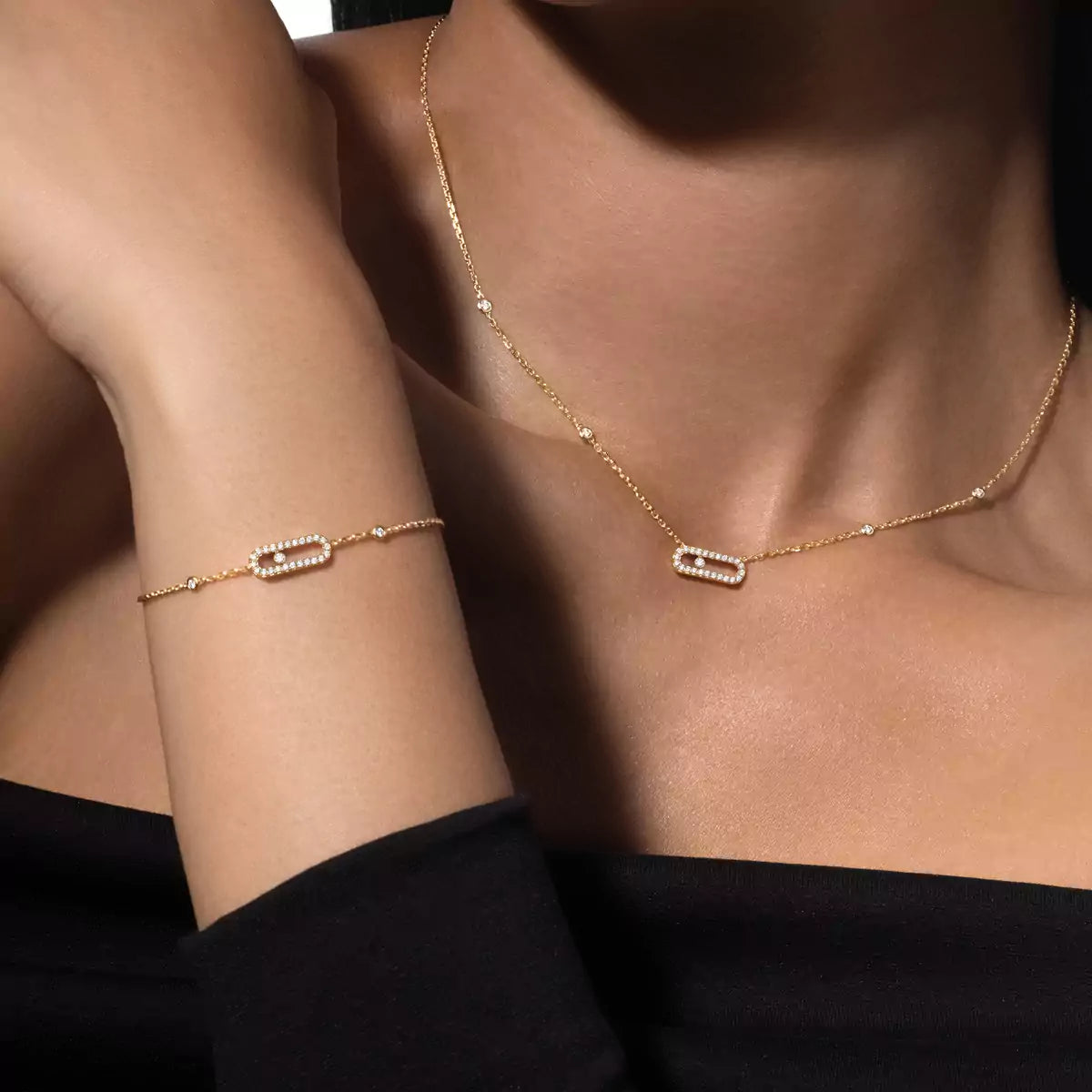 [⭐Glow]Diamond Necklace Move Uno