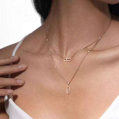 [⭐Glow] Move Uno Diamond Necklace