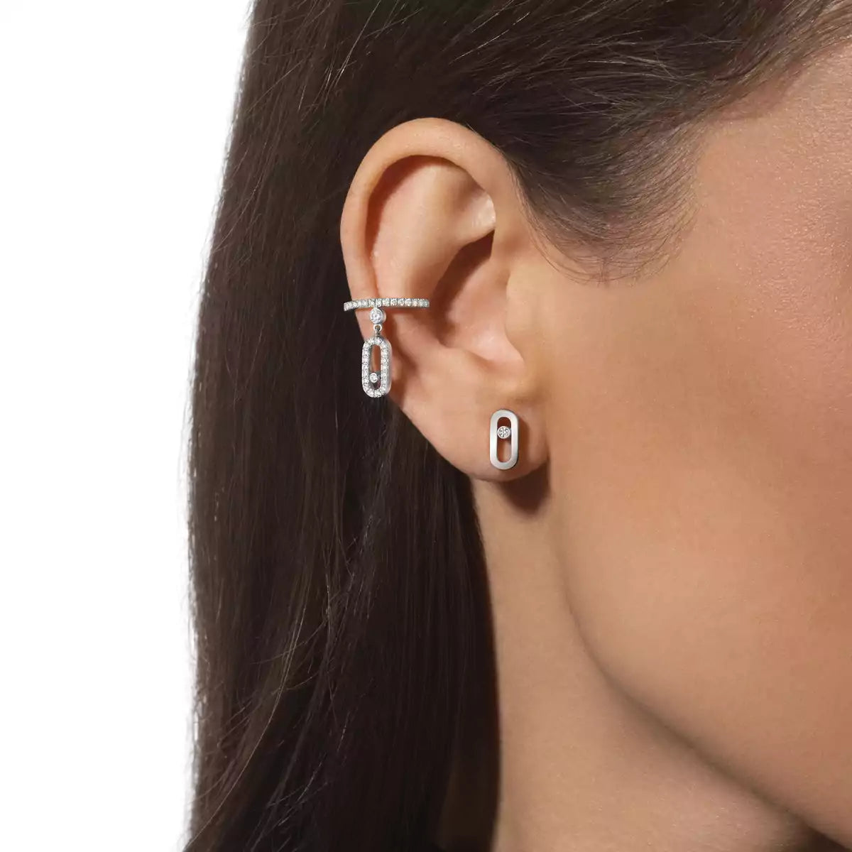 [⭐Glow]Move Uno Diamond Stud Earrings