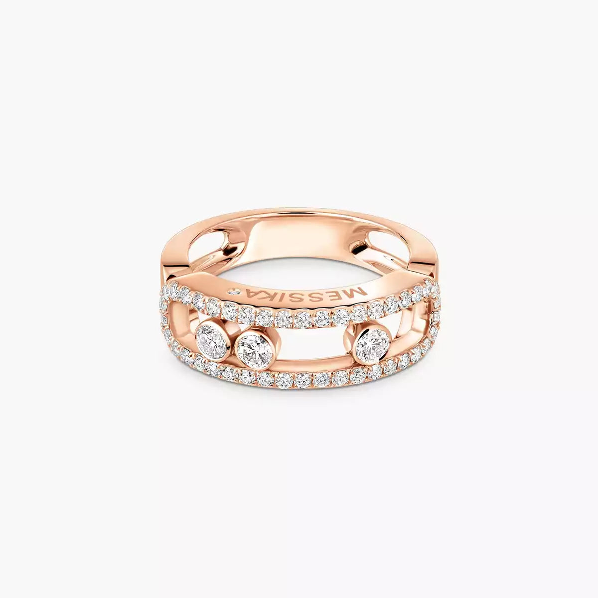 [⭐Glow] Move Gold Diamond Pave_ Ring