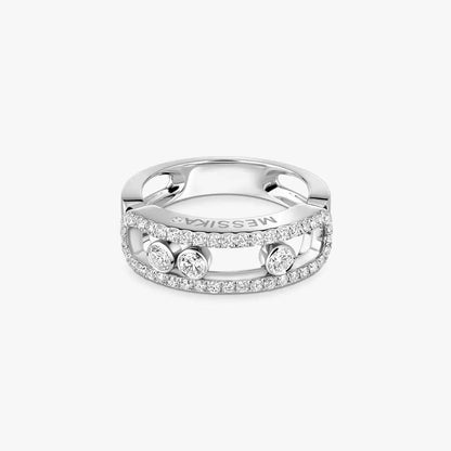[⭐Glow] Move Gold Diamond Pave_ Ring