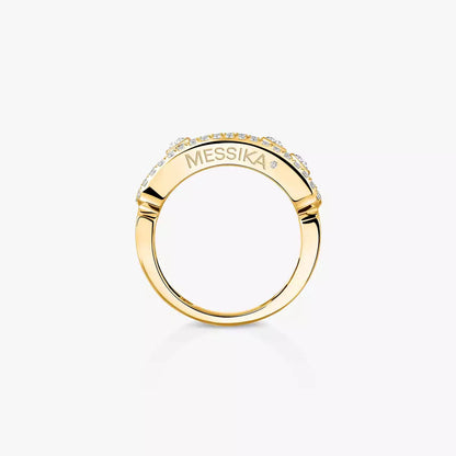 [⭐Glow] Move Gold Diamond Pave_ Ring