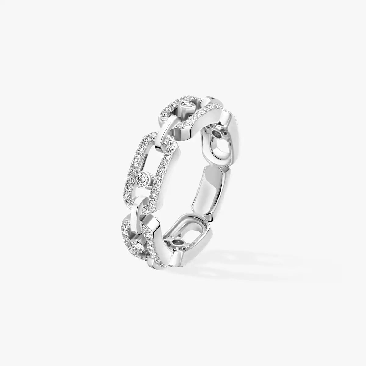 [⭐Glow]Move Link Pave_-Set Diamond Ring in Gold