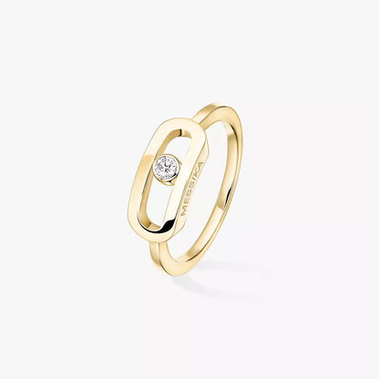 [⭐Glow]Move Uno Diamond Ring in Gold
