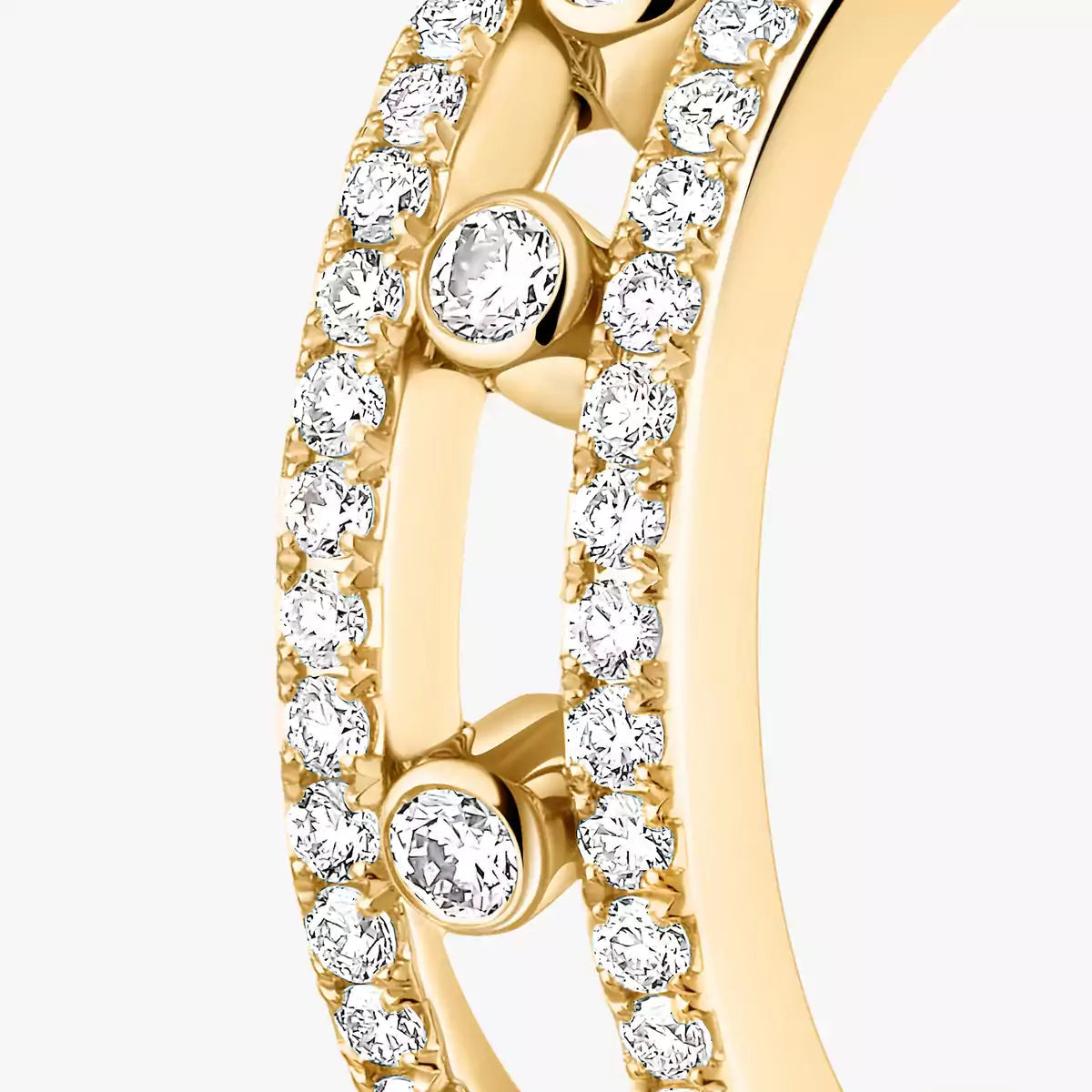 [⭐Glow]Diamond Pave_ Hoop Earrings Move