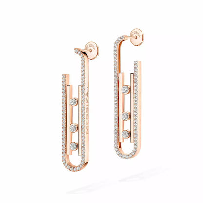 [⭐Glow]Diamond Pendant Earrings Move 10Th