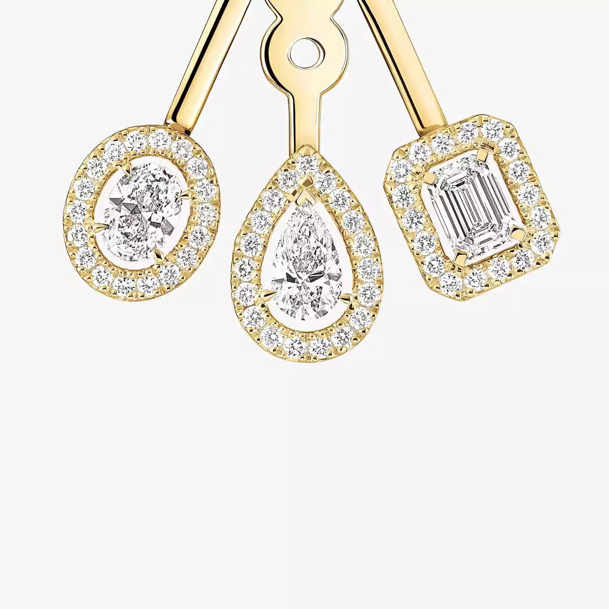 [⭐Glow] My Twin Trio  Diamond Earrings