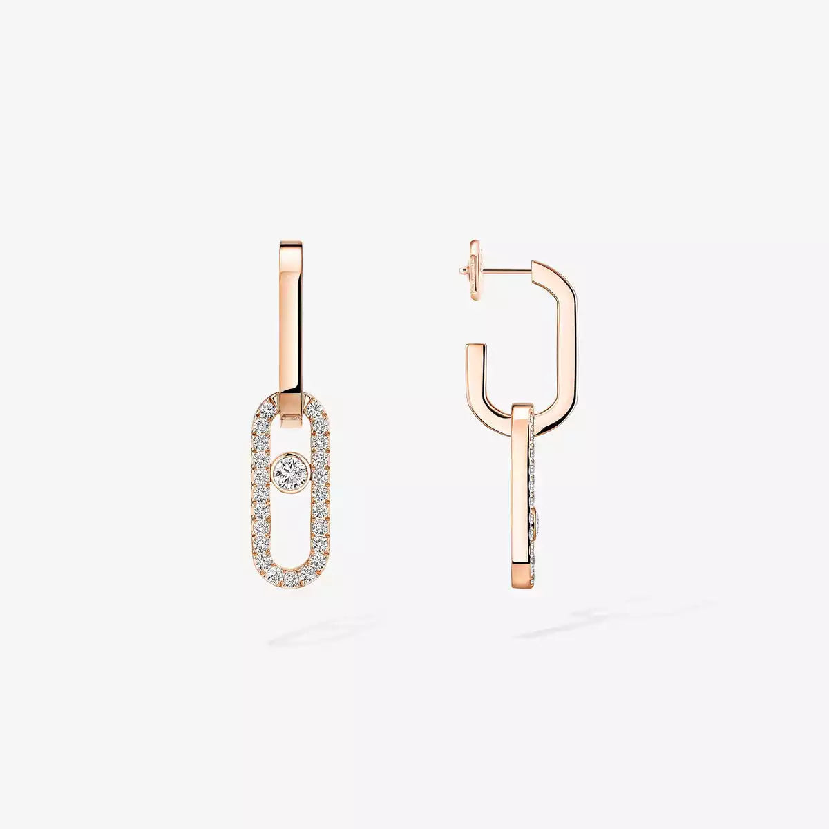 [⭐Glow]Move Link Diamond Earrings