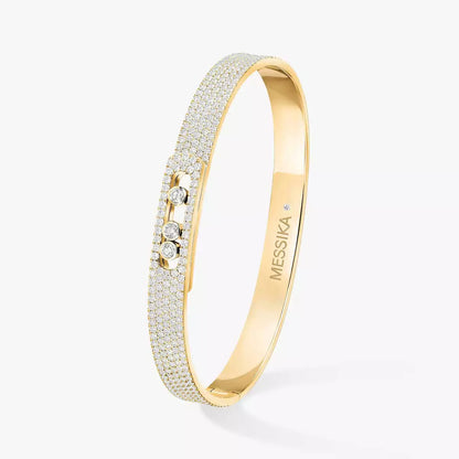 [⭐Glow]Move Noa Full Pavé Diamond Bangle Bracelet