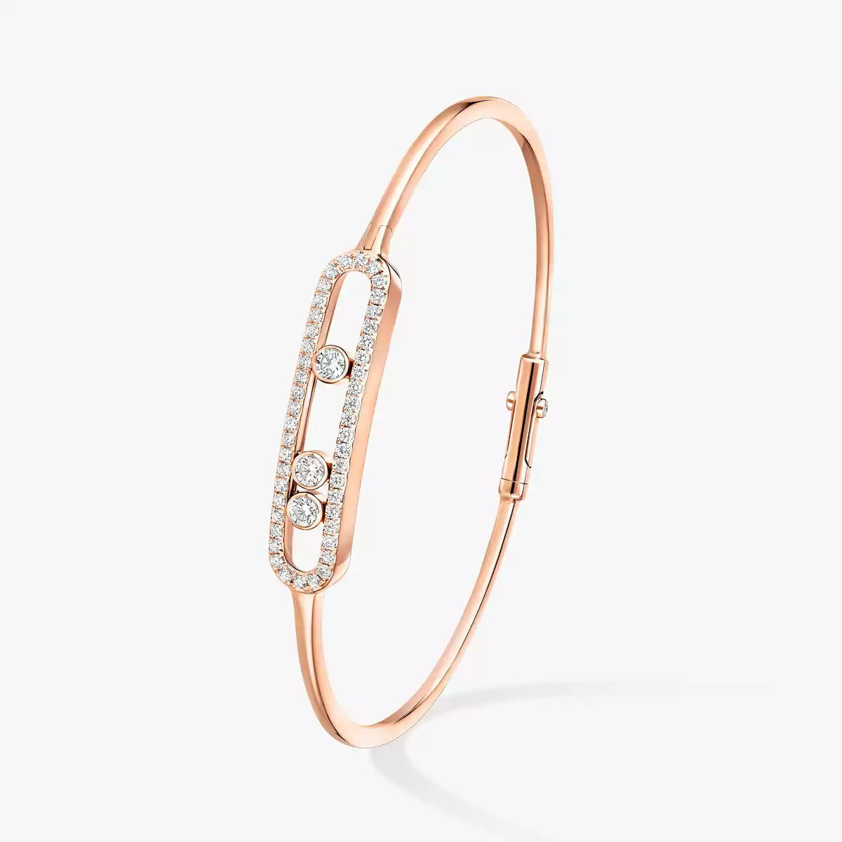 [⭐Glow]Move Pavé Diamond Bangle Bracelet M