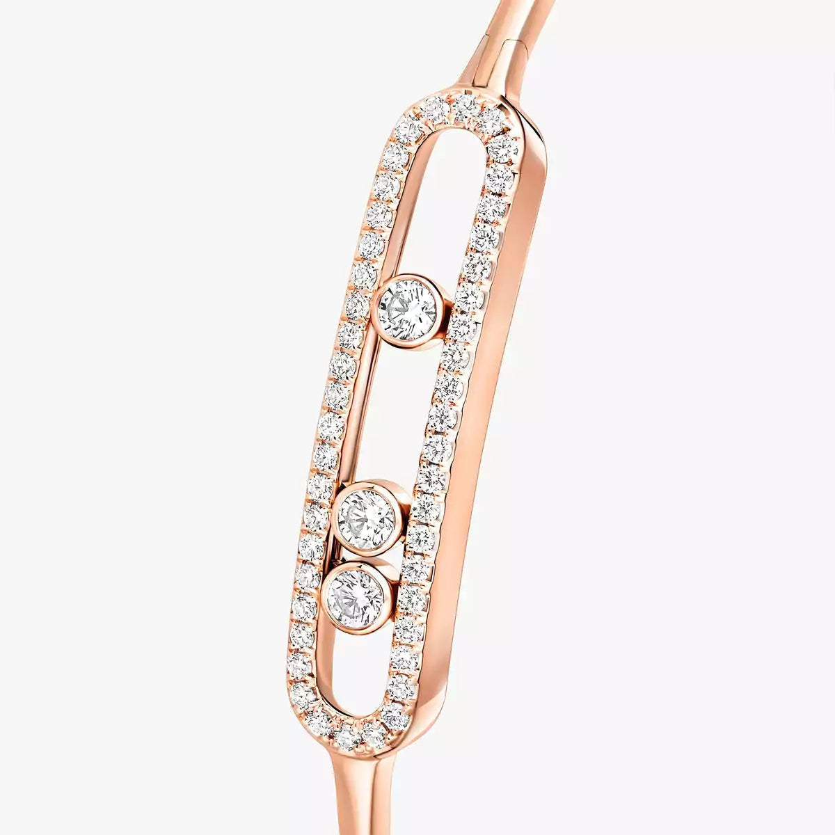 [⭐Glow]Move Pavé Diamond Bangle Bracelet M