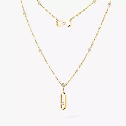 [⭐Glow] Move Uno Diamond Necklace