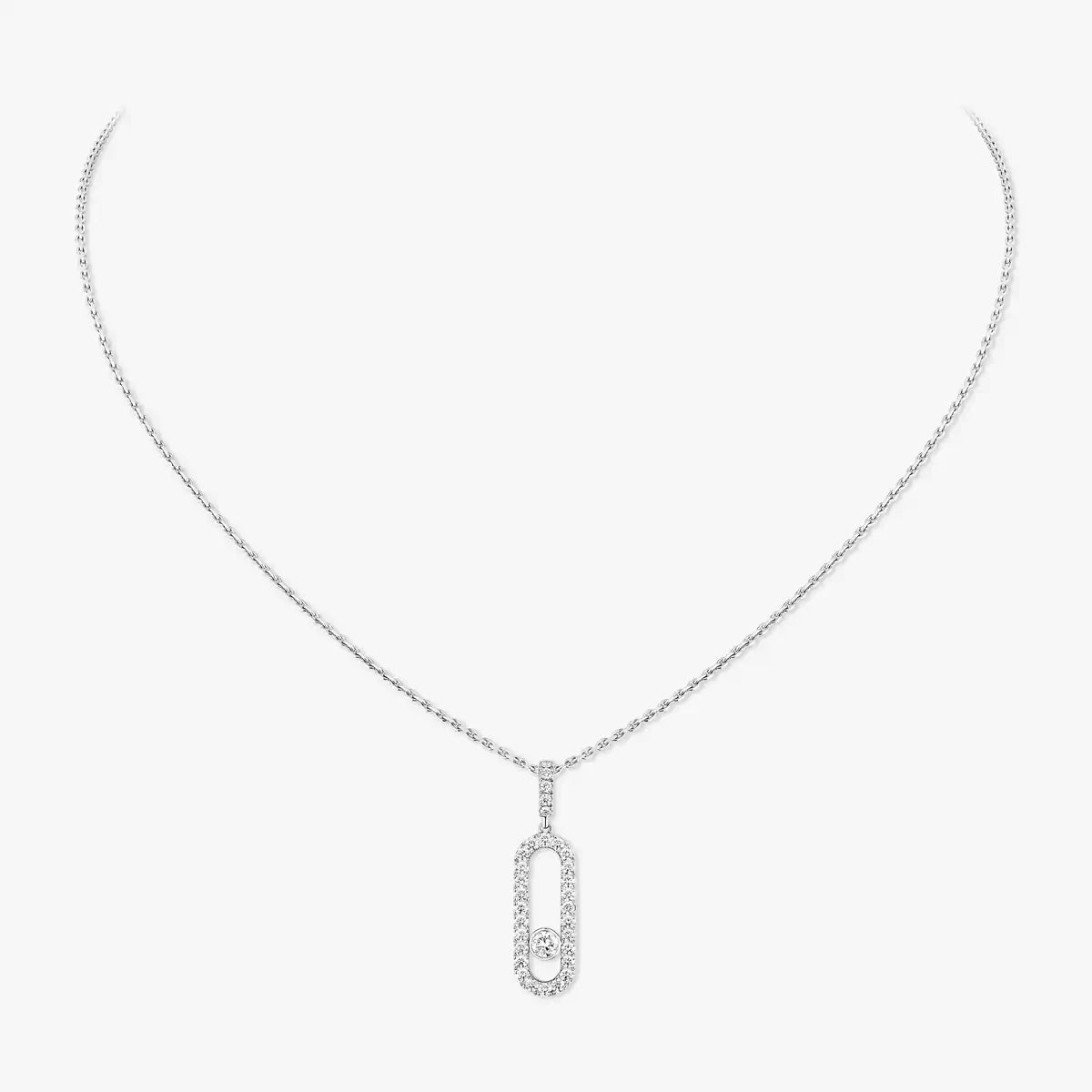 [⭐Glow]Move Uno Diamond Necklace in Rose Gold