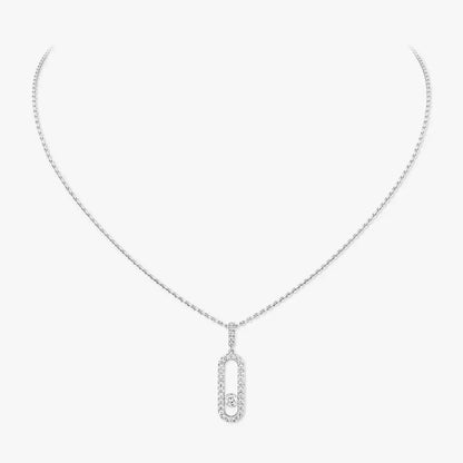 [⭐Glow]Move Uno Diamond Necklace in Rose Gold