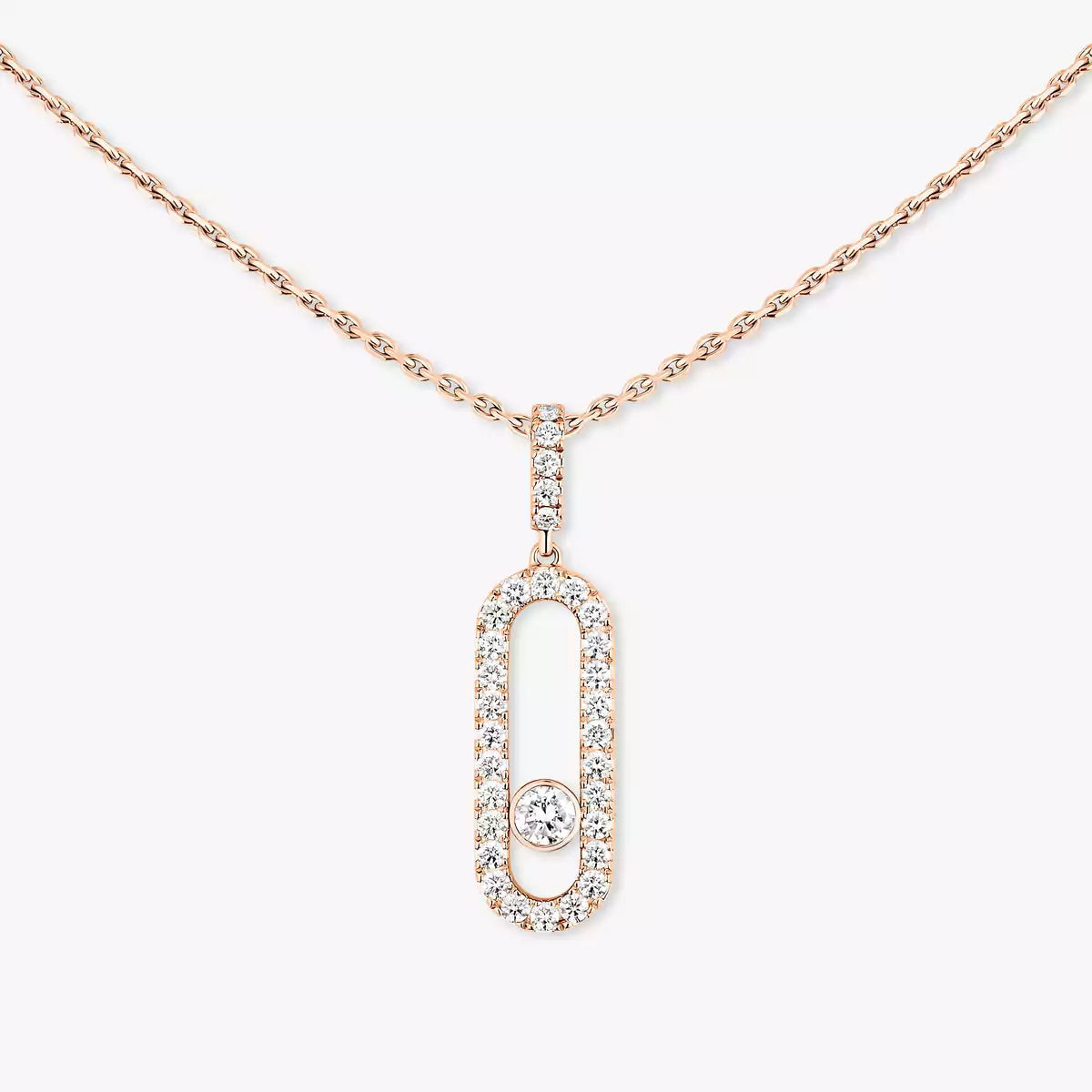[⭐Glow]Move Uno Diamond Necklace in Rose Gold