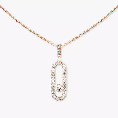 [⭐Glow]Move Uno Diamond Necklace in Rose Gold