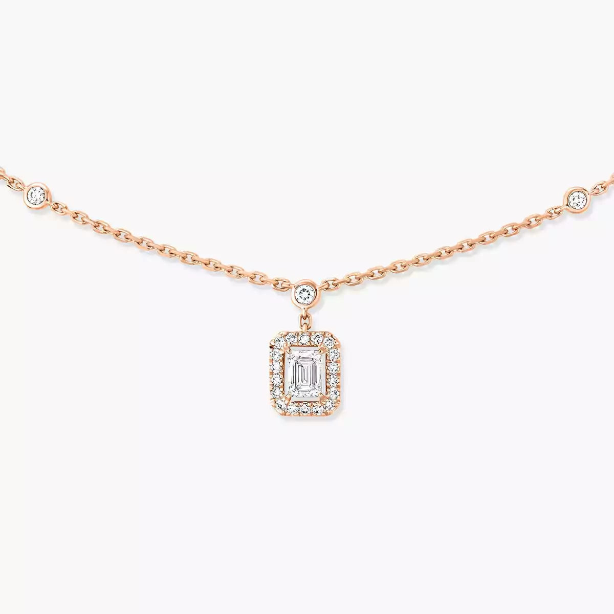 [⭐Glow]My Twin Diamond Necklace in Silver