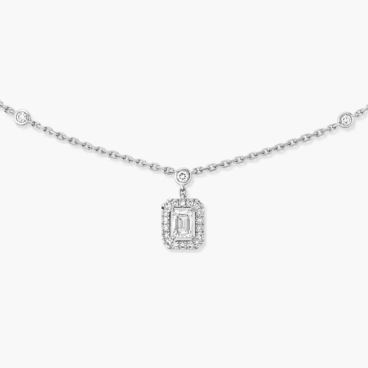 [⭐Glow]My Twin Diamond Necklace in Silver