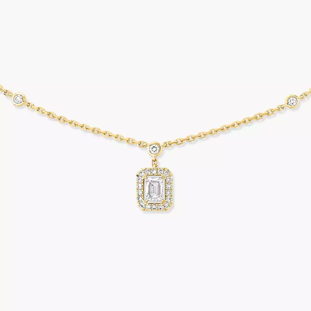 [⭐Glow]My Twin Diamond Necklace in Silver