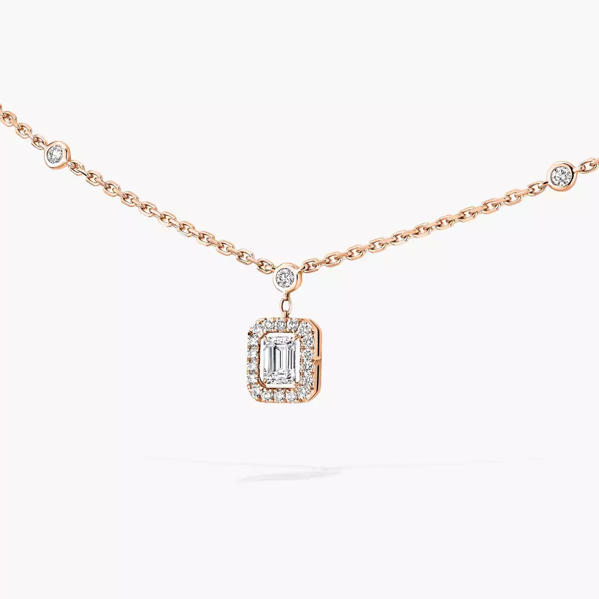 [⭐Glow]My Twin Diamond Necklace in Silver