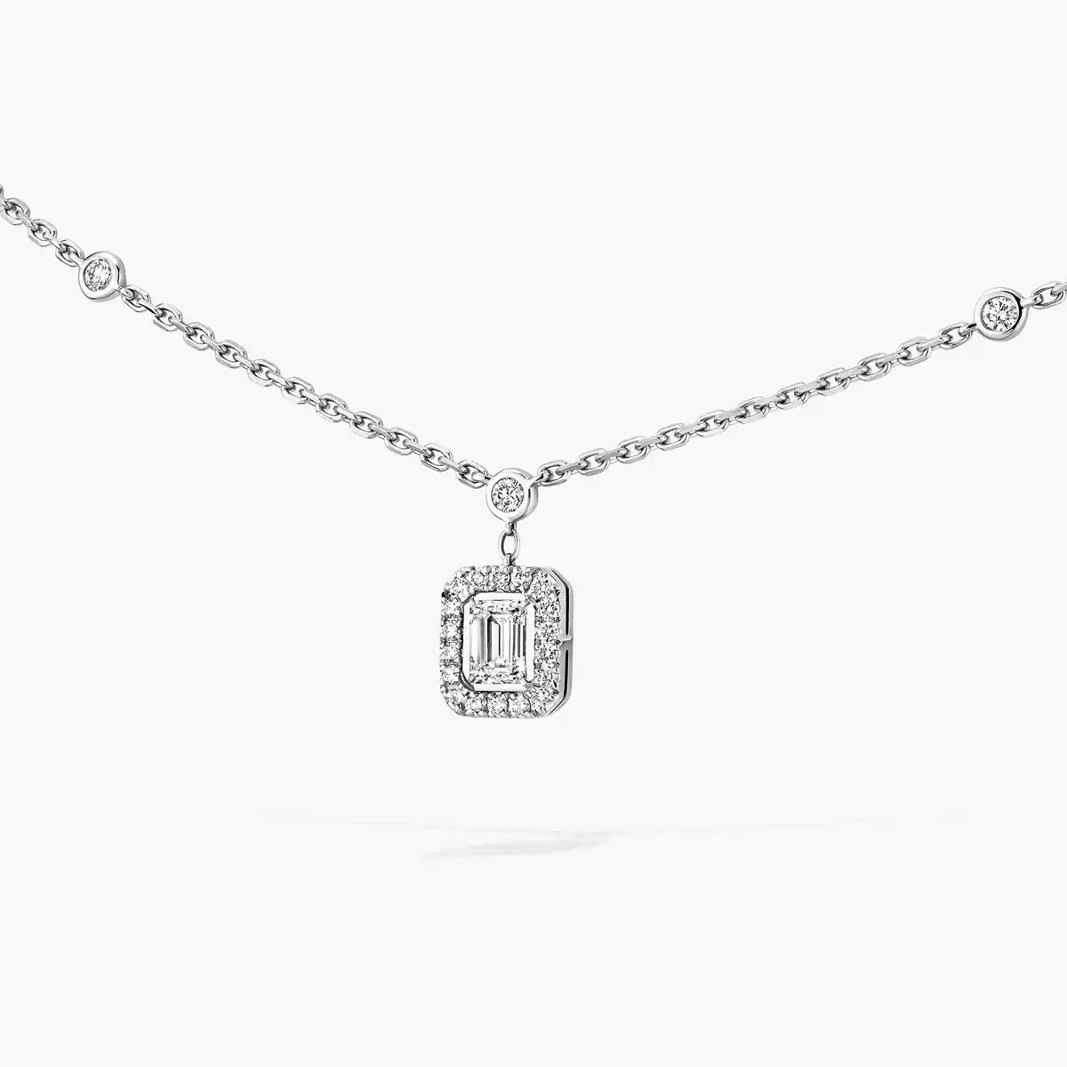 [⭐Glow]My Twin Diamond Necklace in Silver
