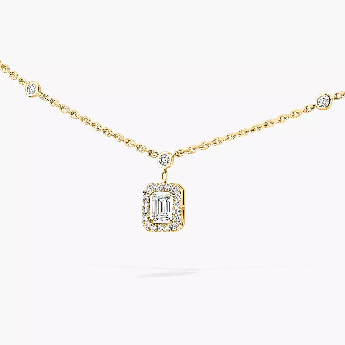[⭐Glow]My Twin Diamond Necklace in Silver