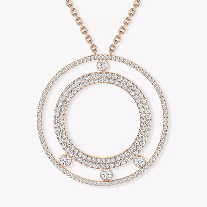 [⭐Glow]Move Romane Long Pave_-Set Diamond Necklace